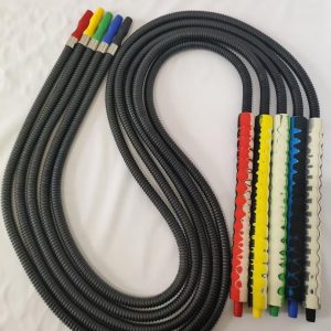 DSP-7 Disposable Hoses with flexible black tubing and color-coded connectors for medical and lab use