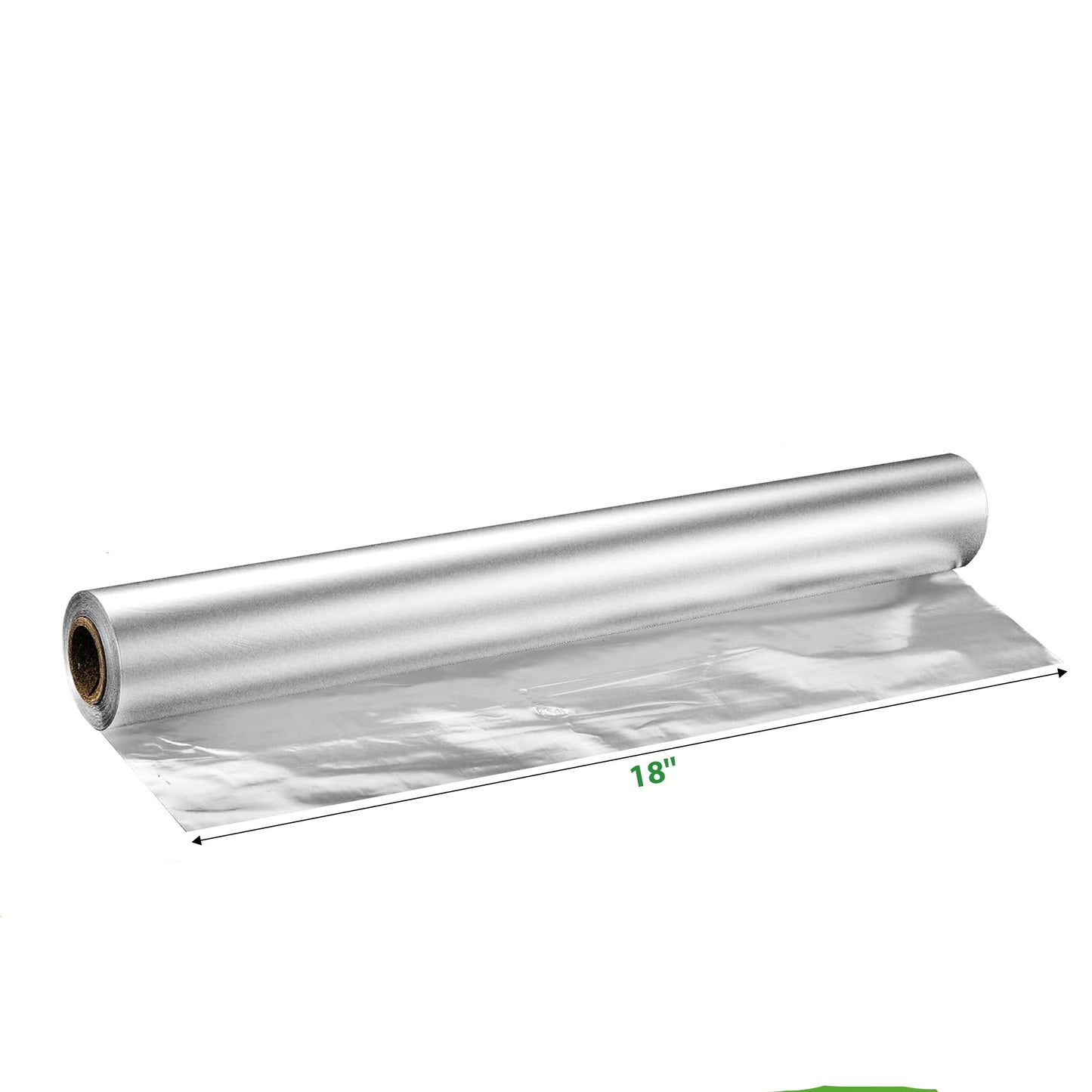 Heavy Duty 18"x500' Aluminum Foil Roll 19 Micron for Cooking and Food Storage