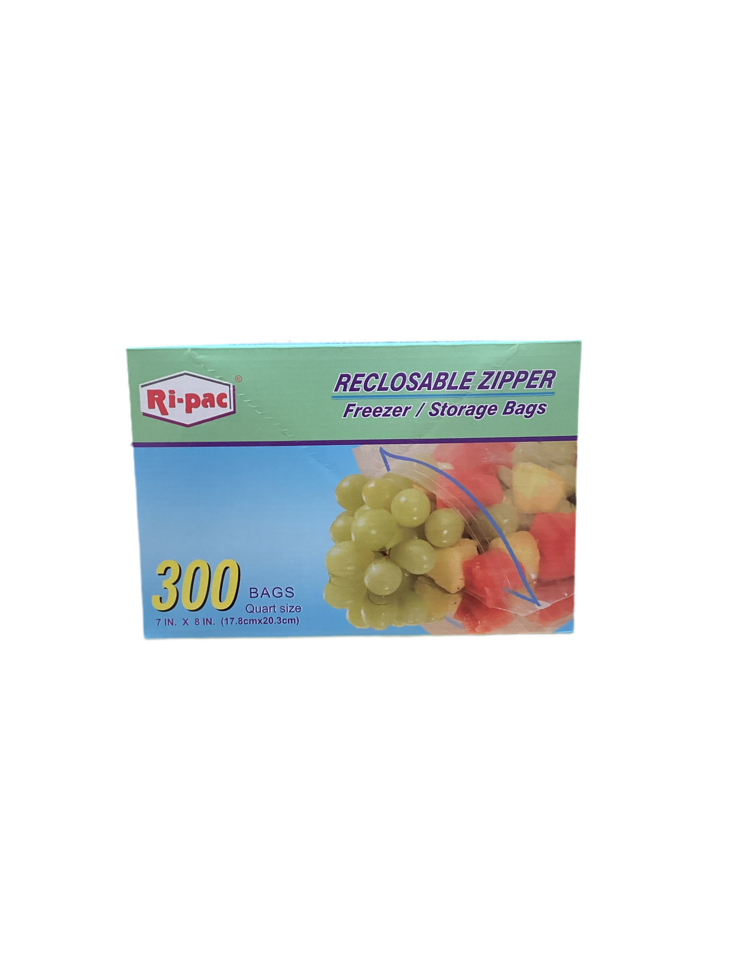 Ri-Pac Quart Freezer Storage Zipper Bags 300 Ct