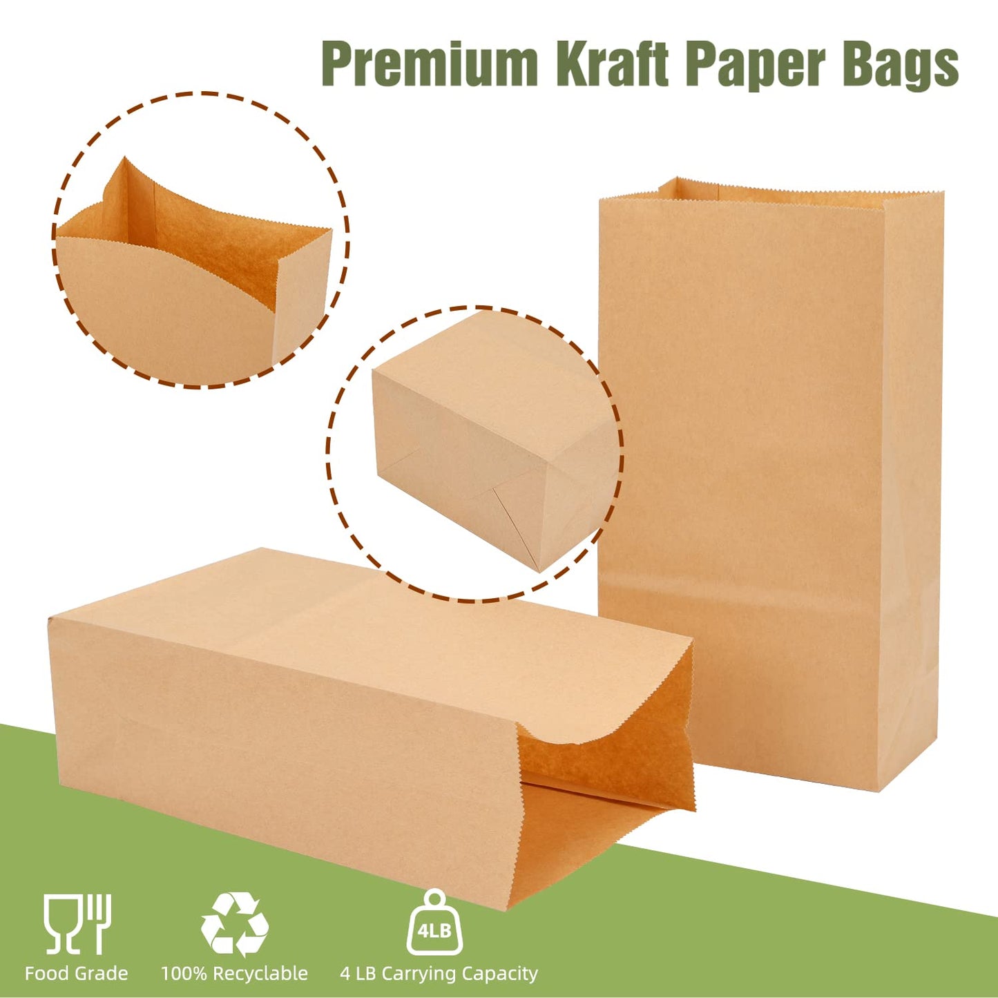 RL5-32 #2 Brown Kraft Bag 500PCS
