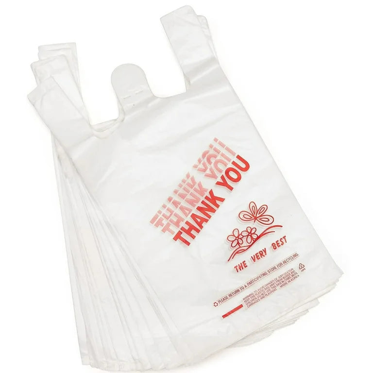 T Shirt Bags 12x7x22inch 400 pcs - 1