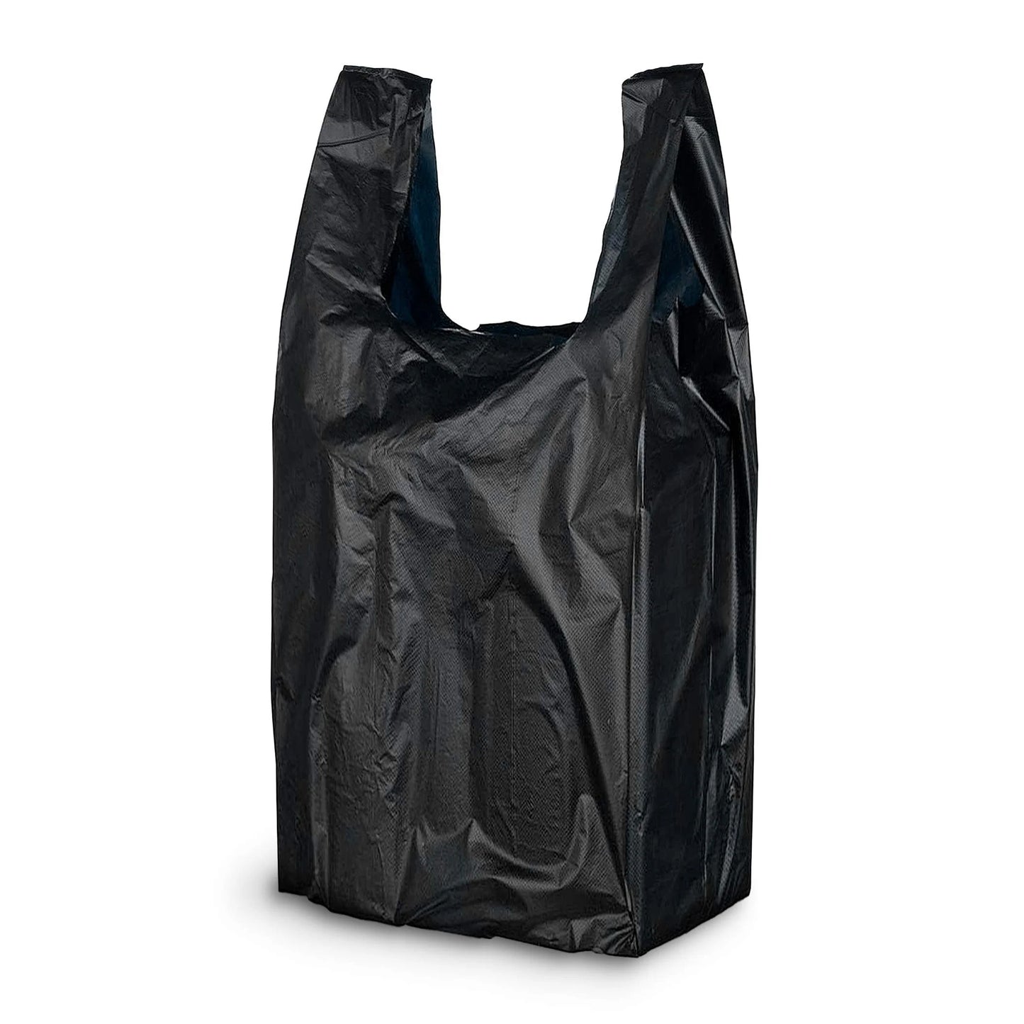 T shirt Plastic Bags 10x 5 x 19 inch BLACK 800pcs - 1