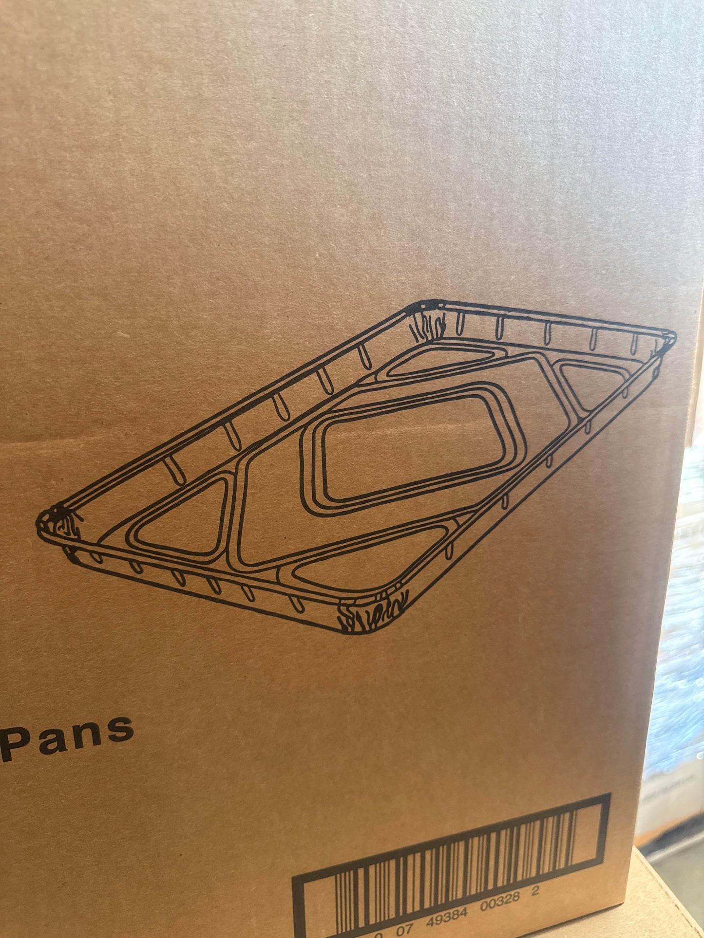 2063-55-100 1/2 size foil sheet cake pan 100 count