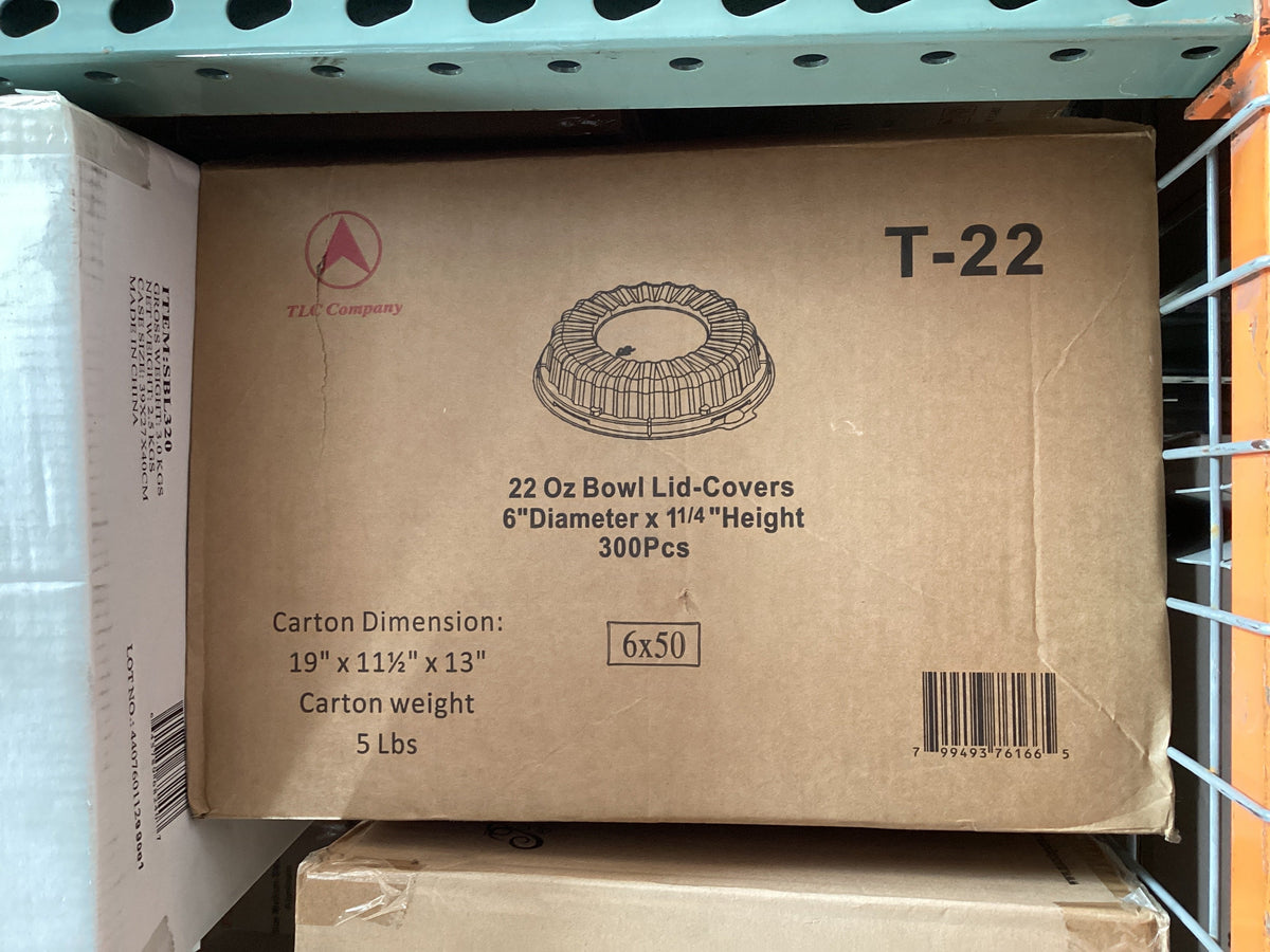B2- 22oz Bowl Lid Covers 6x50 50pcs