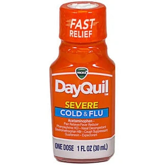 DAYQUIL COLD & FLU 1 OZ ONE DOSE SEVERE