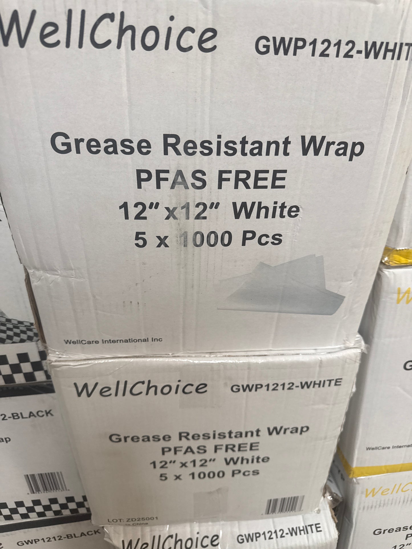 RL5-31 12x12 White Grease Resistant Wrap 5000PCS