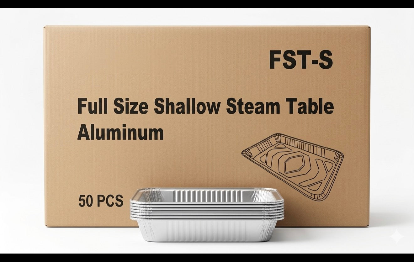 Full size medium steam table pan aluminum A1004