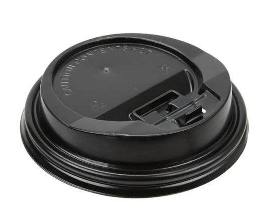 RL4-25 10-20oz Dome Lid For Hot Cups Black 1000pcs