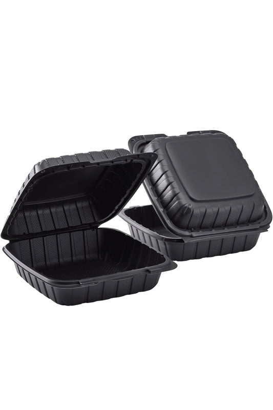 RL2-16 8x8 Black Hinged Container one compartment 150PCS A1012