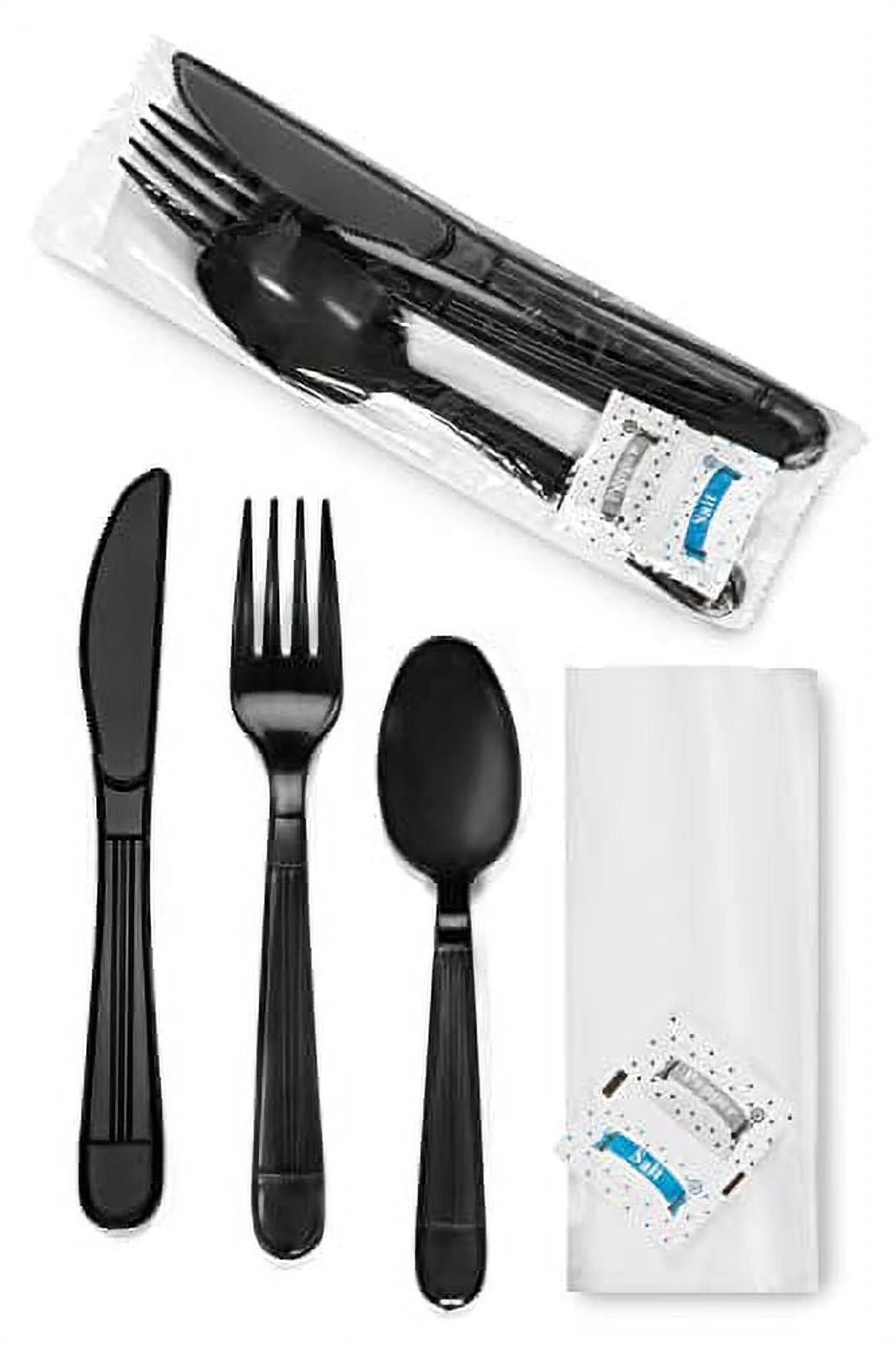6 Piece Cutlery Set Black 250pcs Item#6KHPBK