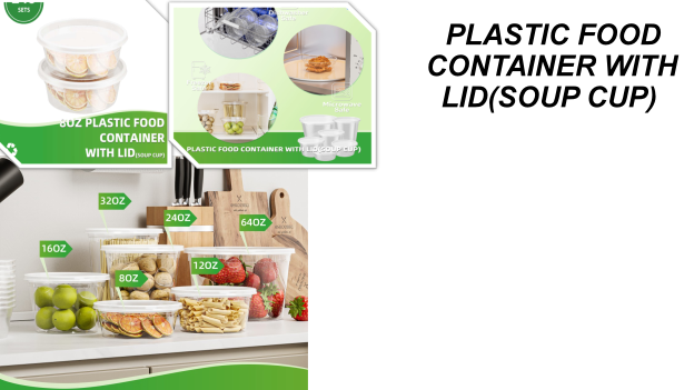 Plastic Food Containers with Lids – Soup Cups