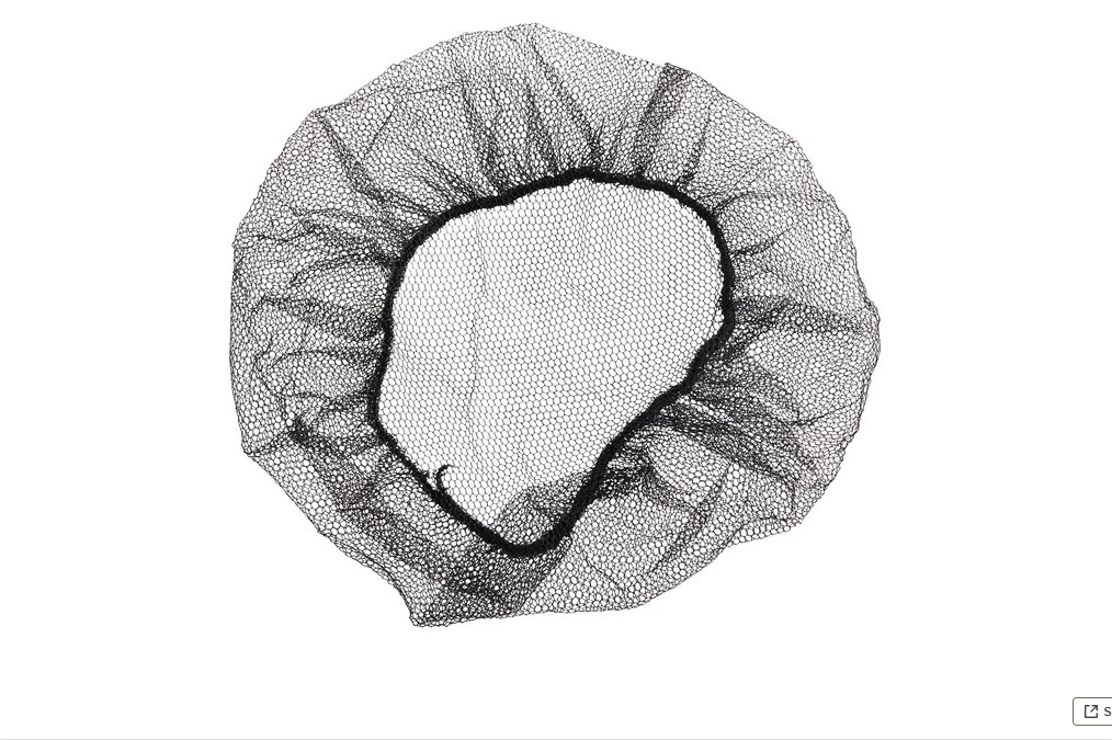 B1- Black Hairnet 144 PACK