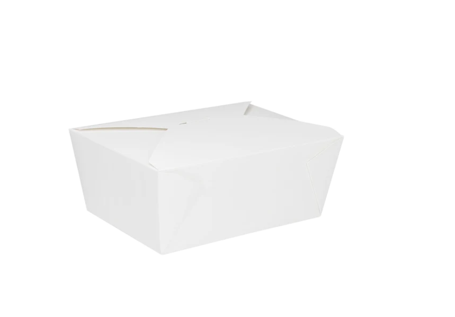 RL5-35 49oz White Kraft Food Box #4