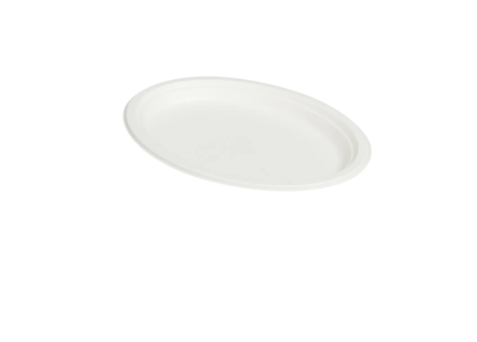 RL1-6 7.5x10 Sugarcane Oval Plates White 500PC