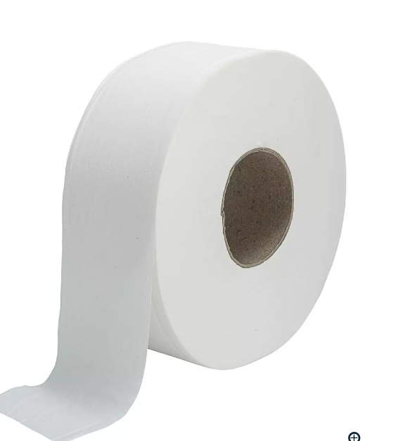 Jumbo roll tissue virgin 2-ply 8.50X700 12roll/case