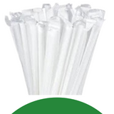 PLASTIC WRAPPED 8 MM STRAWS