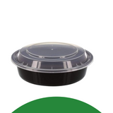 Plastic food container with clear lid – microwave-safe soup cup for storage and takeout