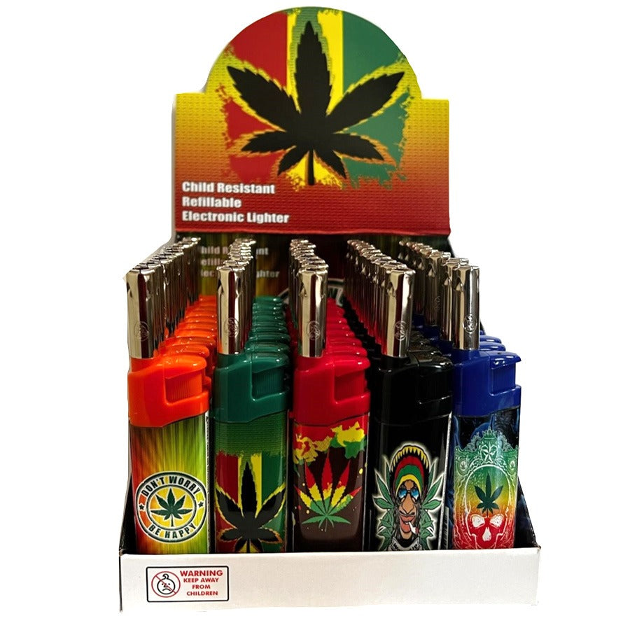 Eagle Electronic Lighter 1 Ct Leaf Theme (50 count)