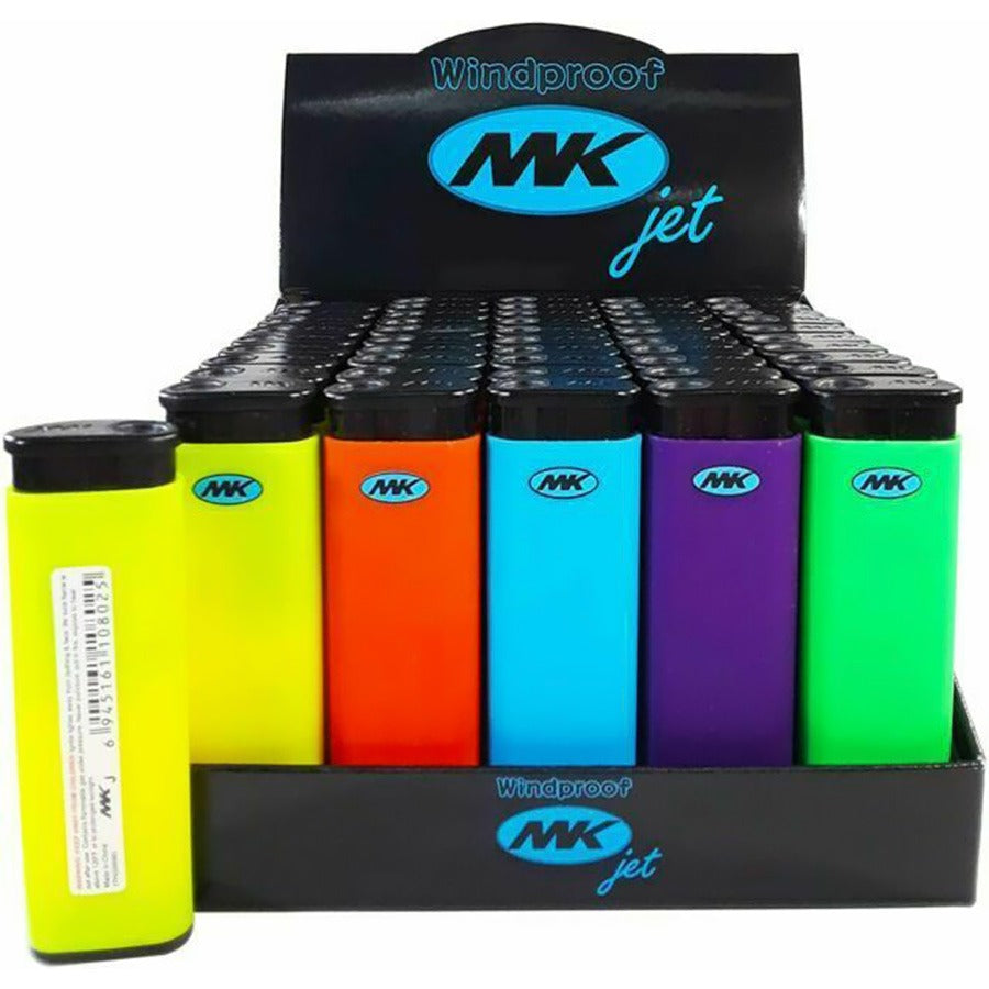 Mk Jet Lighter 1 Ct Windproof Assorted Color (50count)