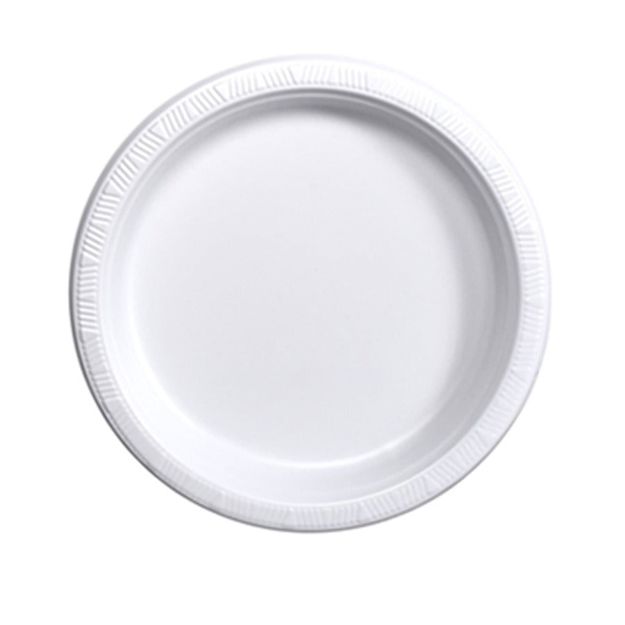 Dispozeit Plastic Plate 10 in 25 Ct White