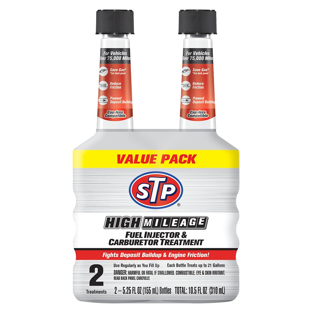 Stp Additives 5.25 Oz 2pk High Mileage Fuel Injector & Carburetor Treatment ( 6 pack)
