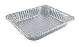 Half Size Medium Aluminum Foil Pans 100 Pack for cooking, baking, and catering