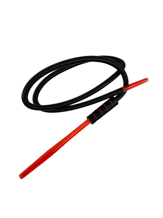 Disposable Hose BEAST-1 premium hookah hose in red and black design