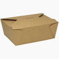 (134) #2 49oz kraft food box with glossy PE,200pcs/case