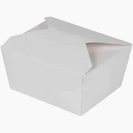(138)96oz White food box with glossy PE