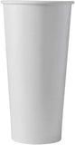 22oz White Paper Cold Cups Single Wall Disposable 1000 Case