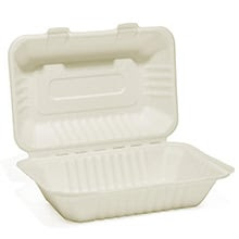 9x6x3-1/4 Nature Now Compostable Hoagie SZE Cont