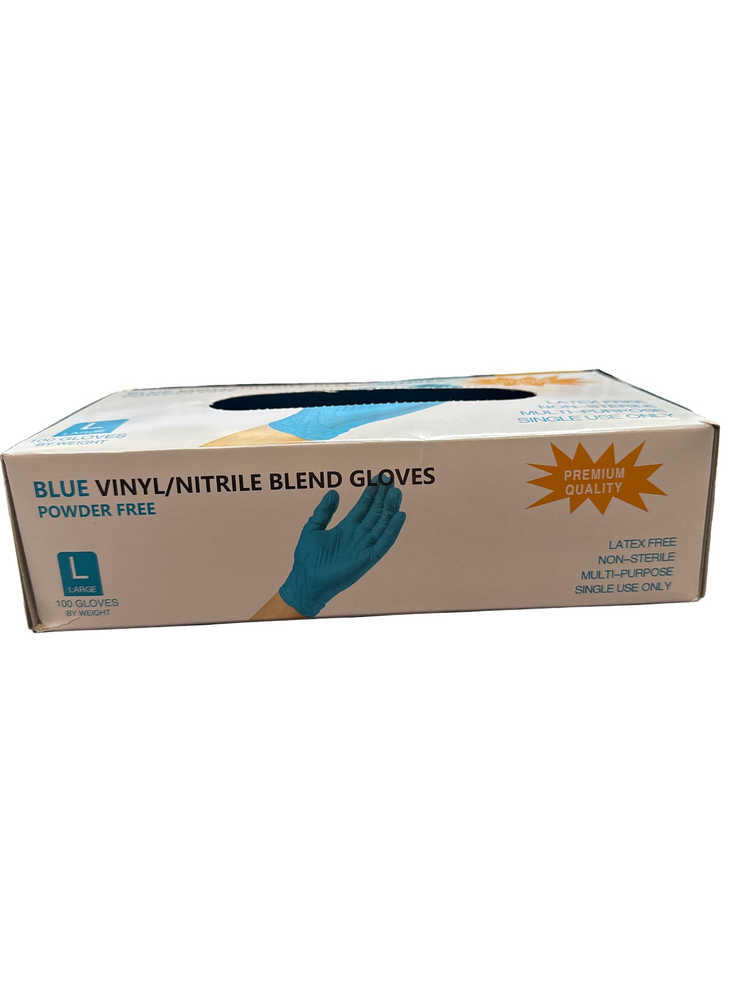 Blue Vinyl/Nitrile Blend Gloves
