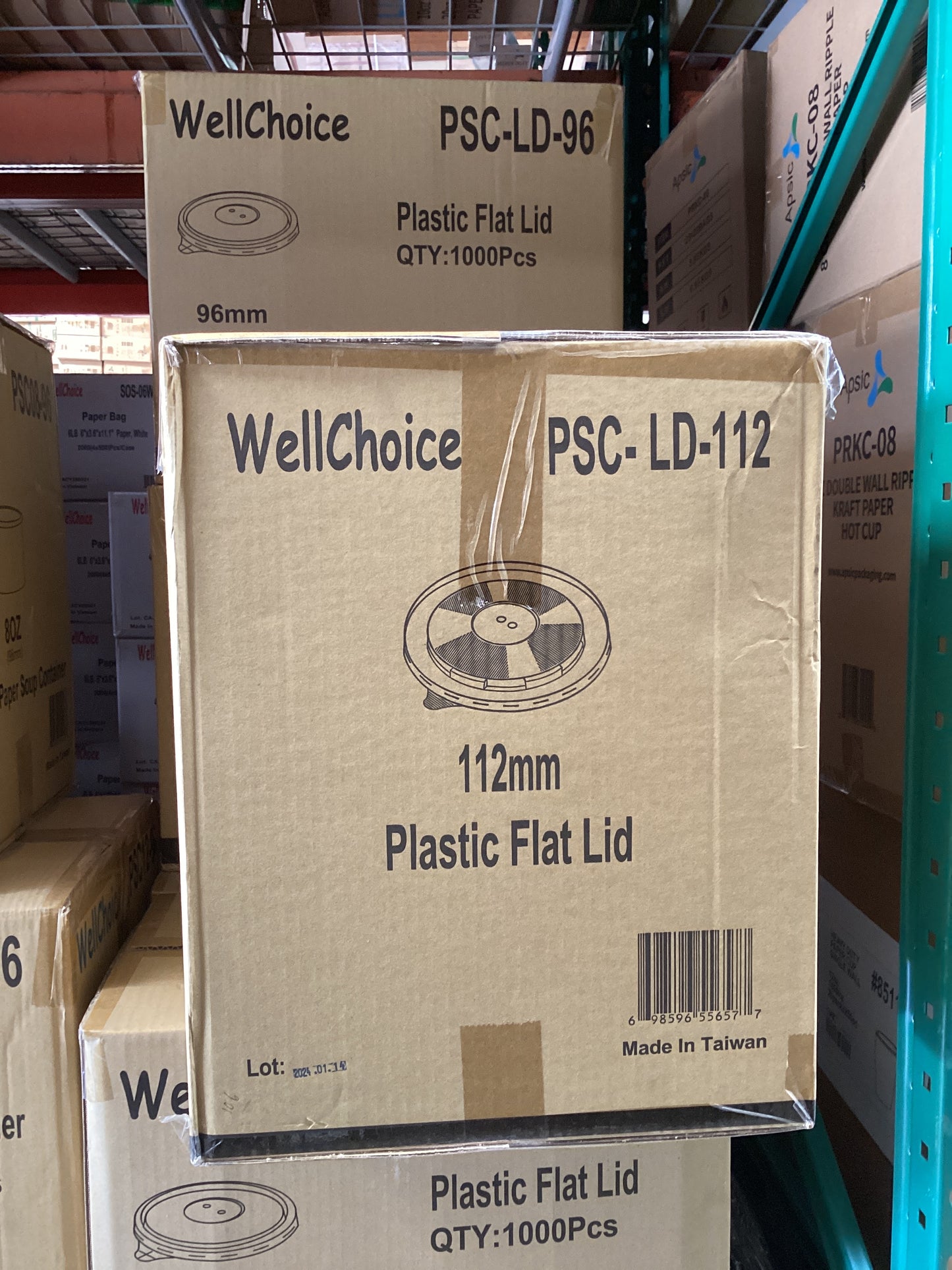 RL4-28 plastic flat lid 112 mm
