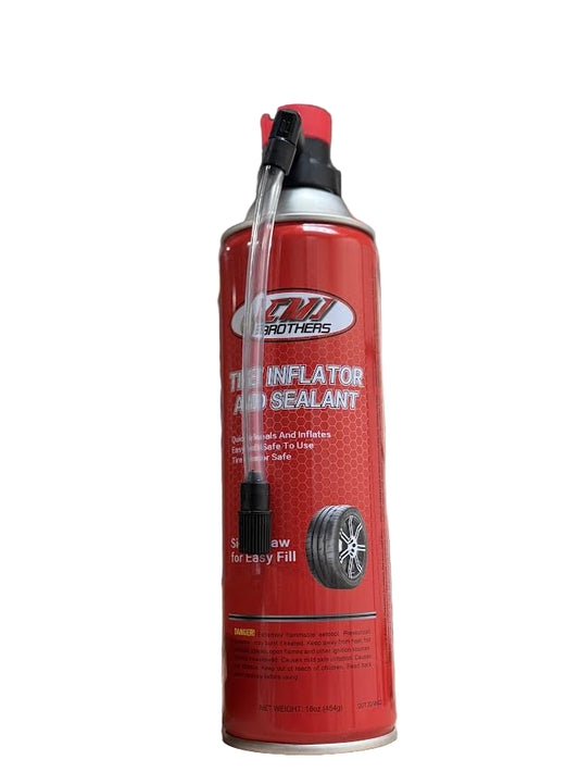 CMJ Tire Inflator and Sealant spray can for quick tire repair 12pcs pack