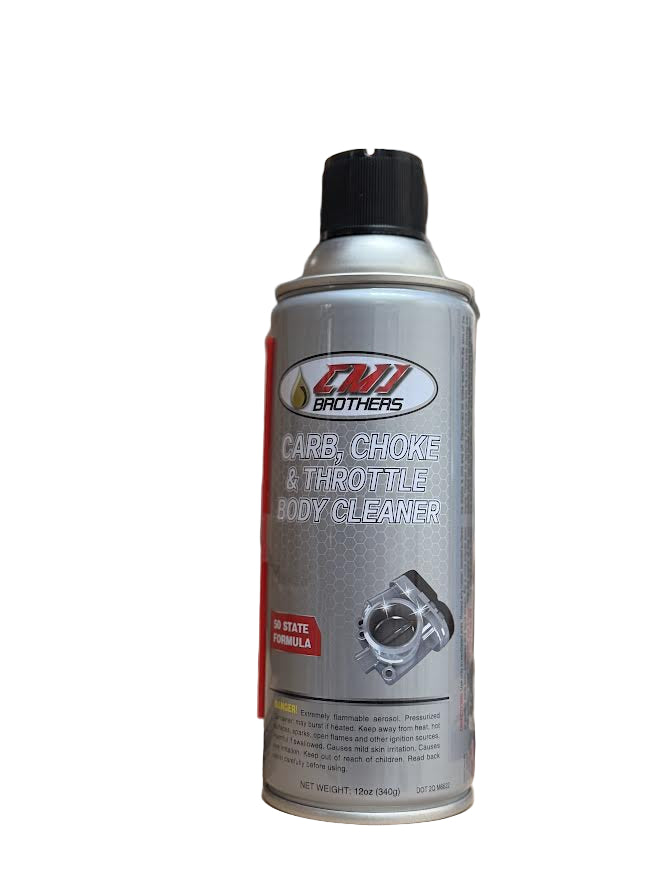 CMJ Brothers Carb, Choke & Throttle Body Cleaner 12oz Can – 12pcs Pack
