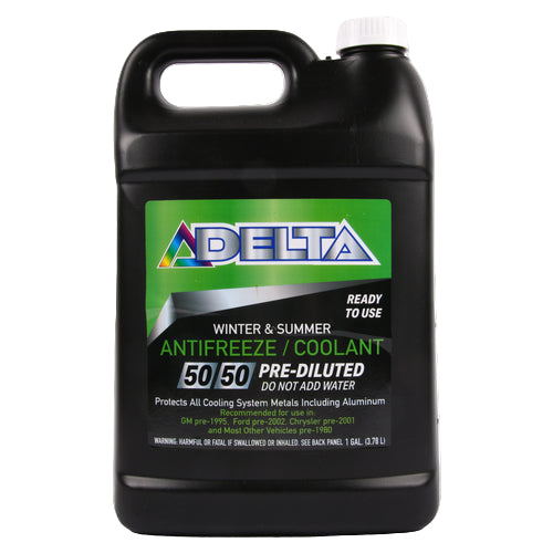 Delta Antifreeze Coolant 50/50 Blend Green 1 Gallon – 6pcs case ready-to-use engine protection