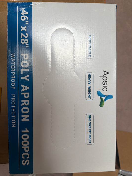 46”x28” Poly Apron 100pcs