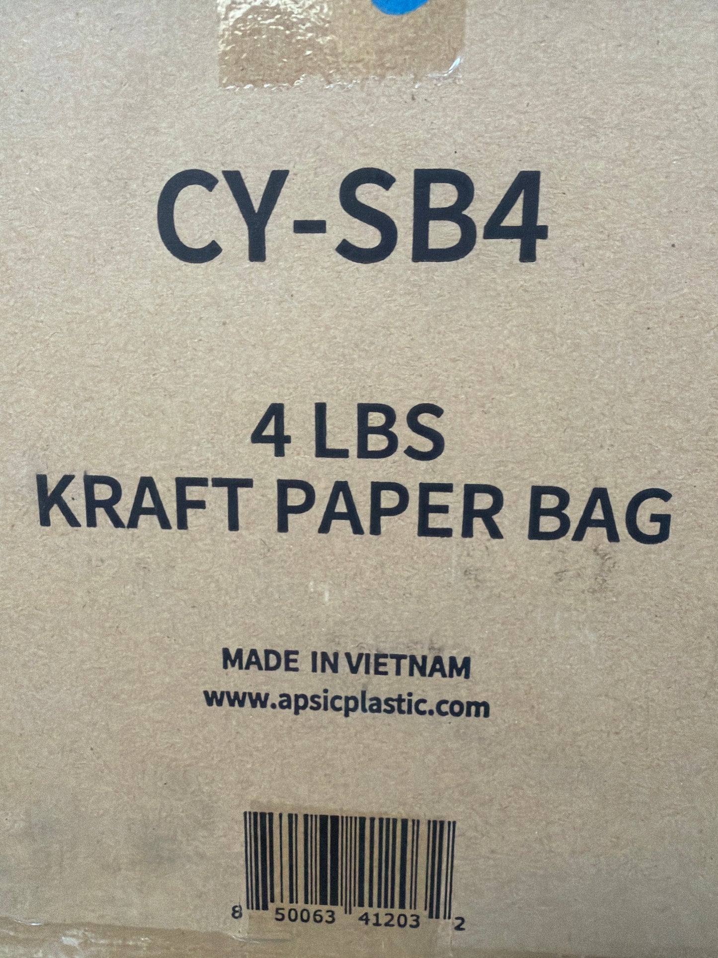 4 LBS Kraft Paper Bag 5”x3.1”x9.7”