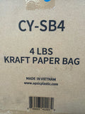 4 LBS Kraft Paper Bag 5”x3.1”x9.7”