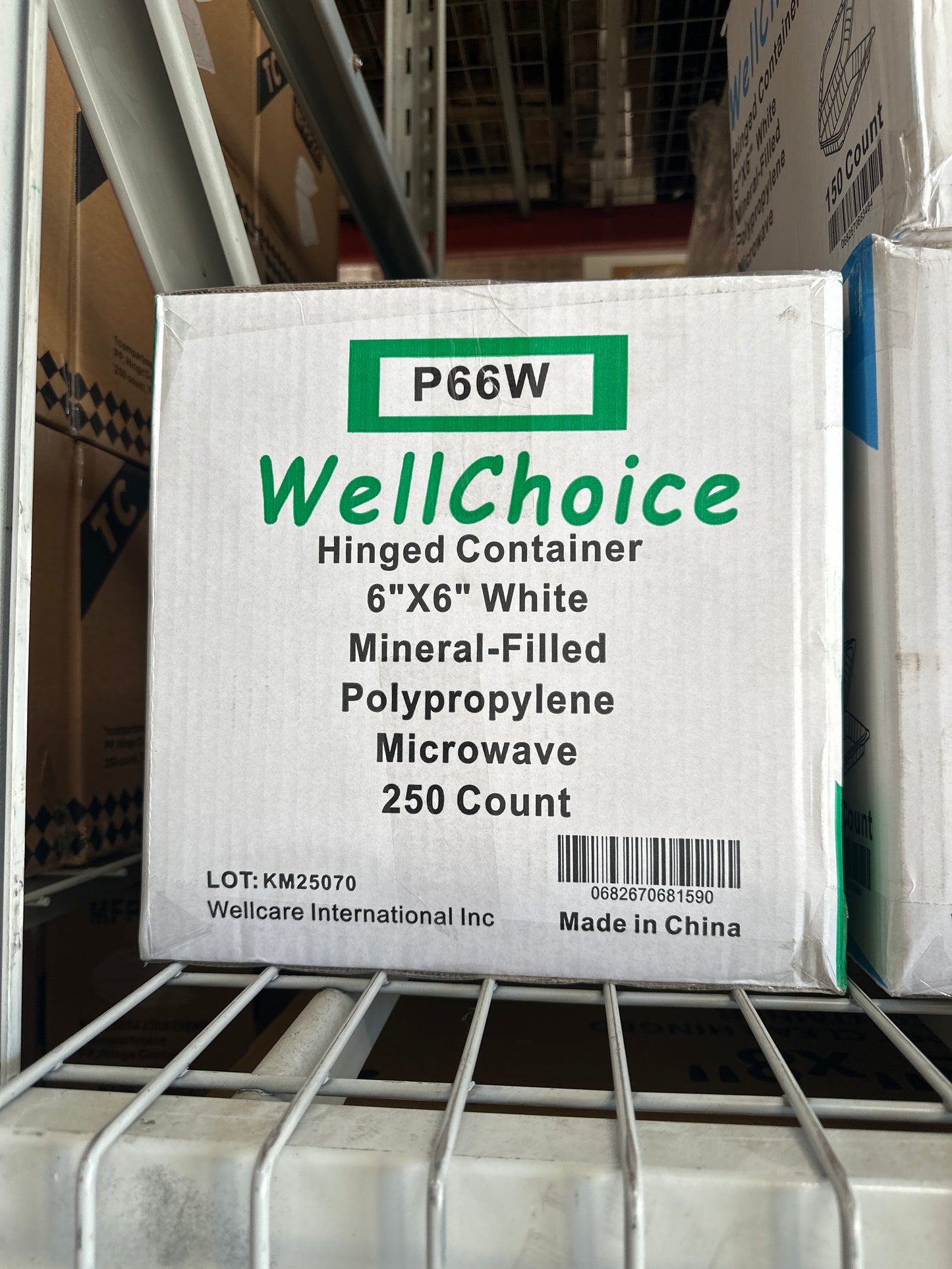 RL3-22 6x6 White Hinged Container 250/pcs