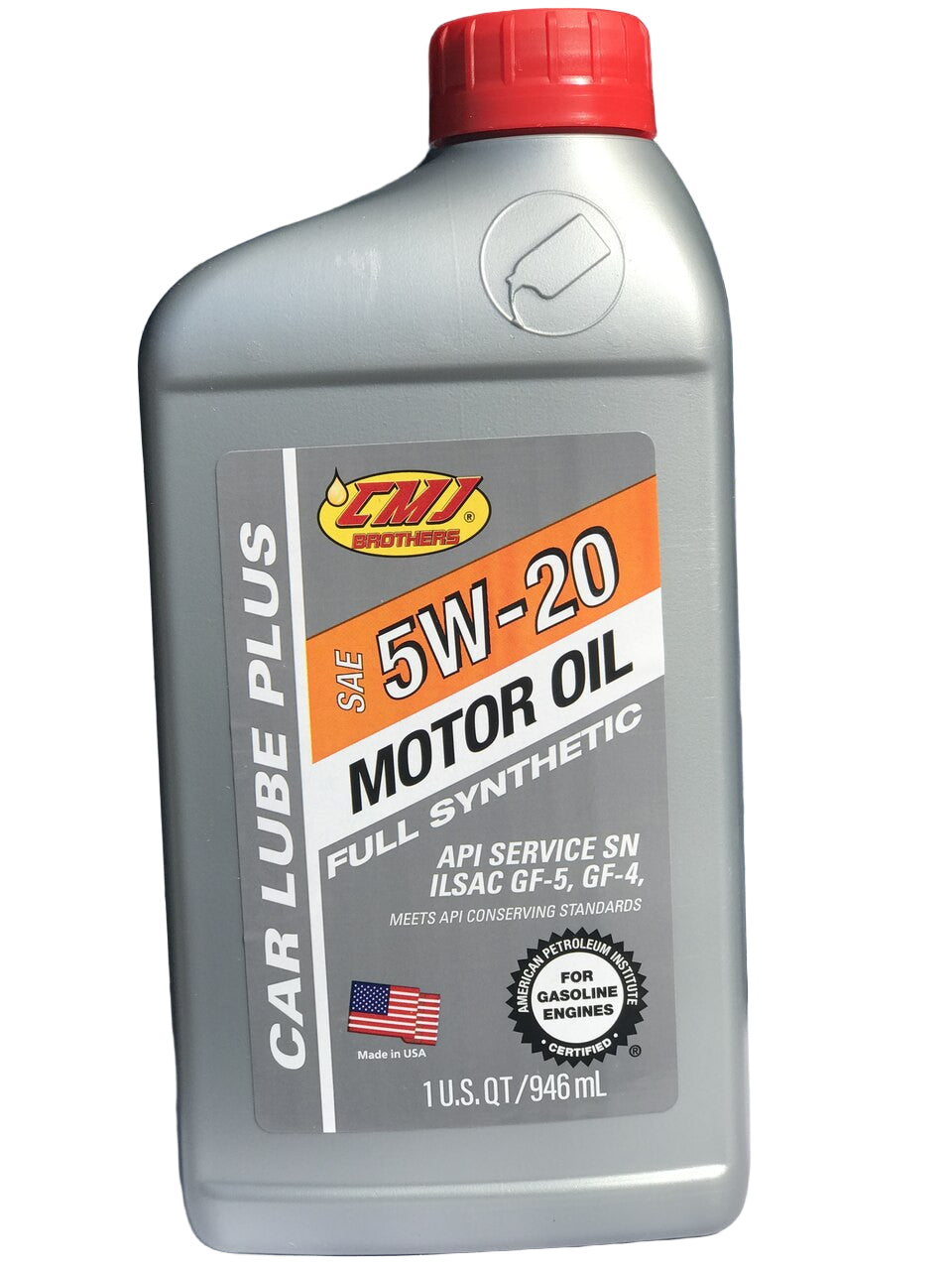 Car Lube Plus 0W-20 Full Synthetic Motor Oil Bottle