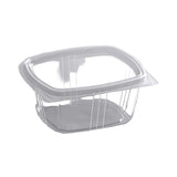 16 oz clear RPET hinged lid deli container for food packaging – 200 per case