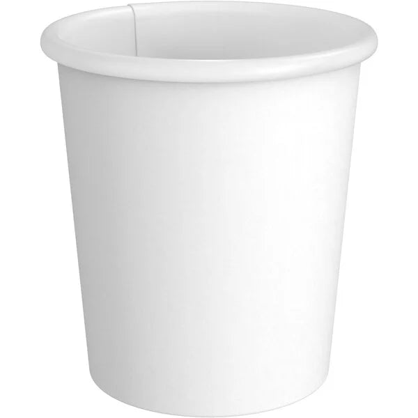 4 oz White Paper Hot Cups, 1000 Count