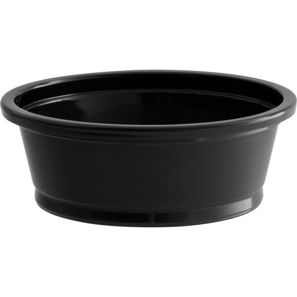 1.5 oz. Black Plastic Portion Cup  2,500pcs/Case