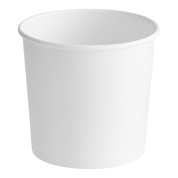 26oz White Double Poly-Coated Paper Food Cup - 500/case