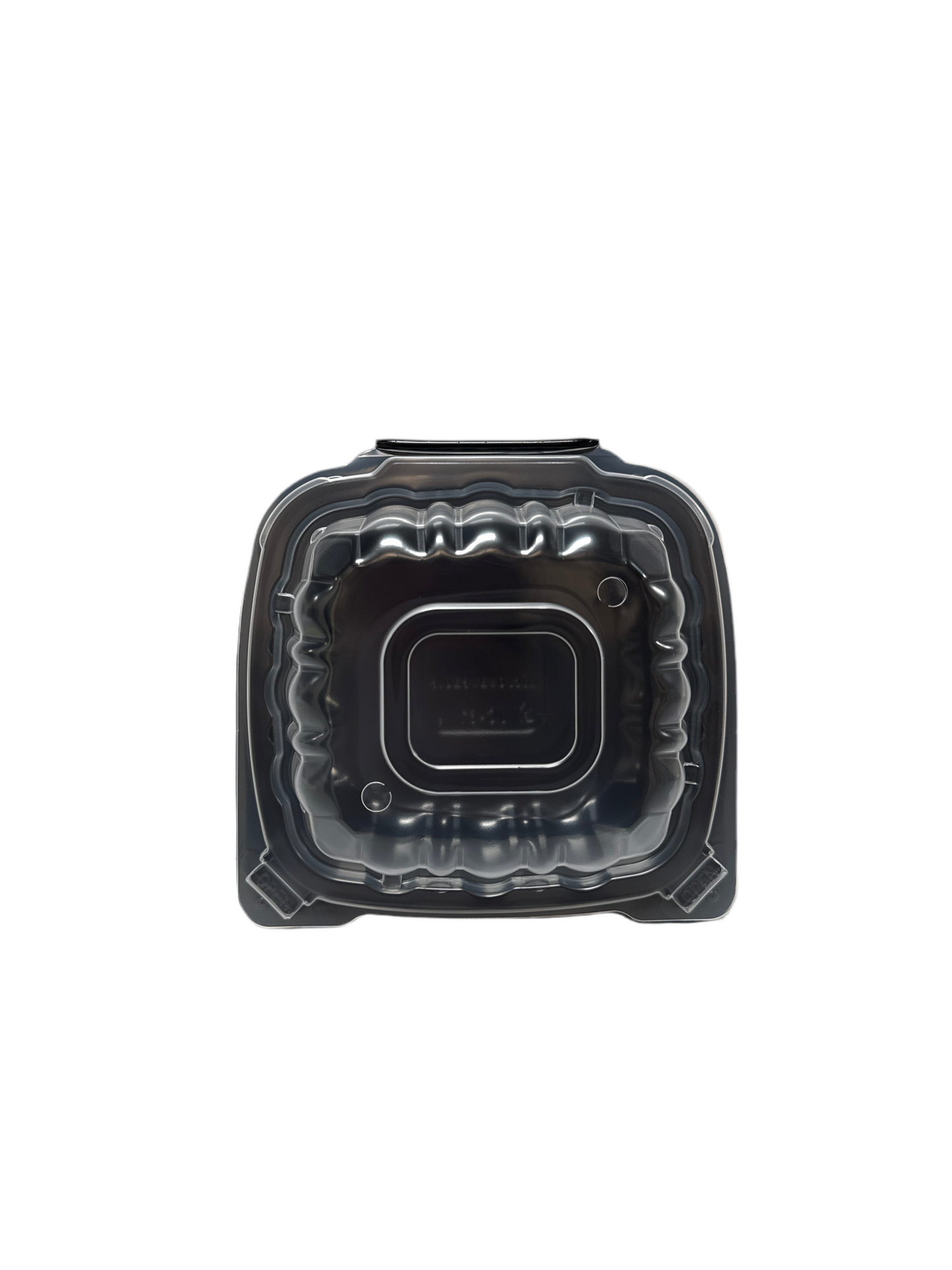 (1413) PP 6"x6" Vented 1-Compartment Hinged Container(Dual-Color); Pack: 150PCS/CTN