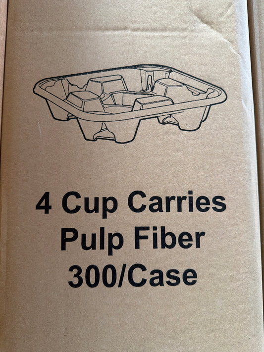 4 Cup Carries Pulp Fiber 300/Cs