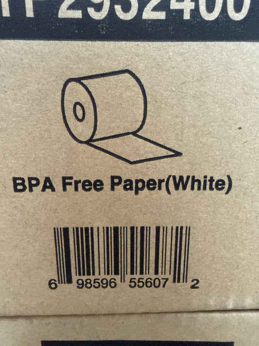 (1025) Thermal Paper roll 2 9/32 x400' BPA FREE 12ROLL/CASE