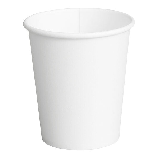 5oz White Unlined Paper Cold Cup - 3,000/Case