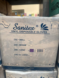RL4-23 Sanitex Viynl Gloves Large 10 boxes/case Clear